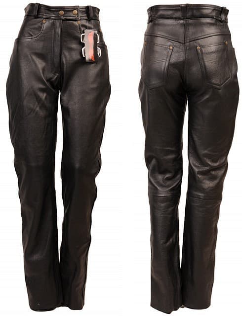 PROSTE DAMSKIE SPODNIE SKÓRZANE SSD004