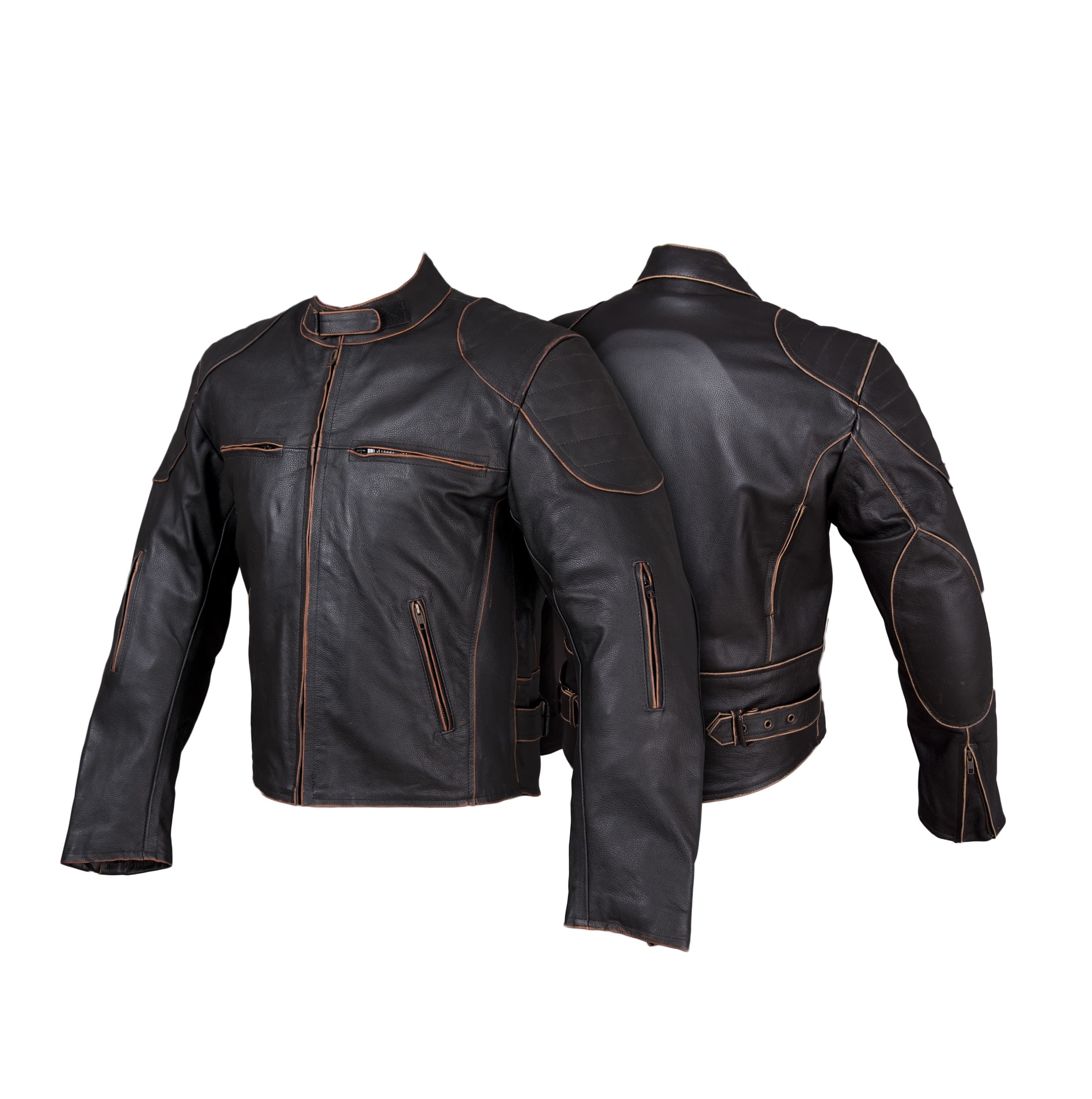 KURTKA SKÓRZANA MOTOCYKLOWA RETRO KSM008