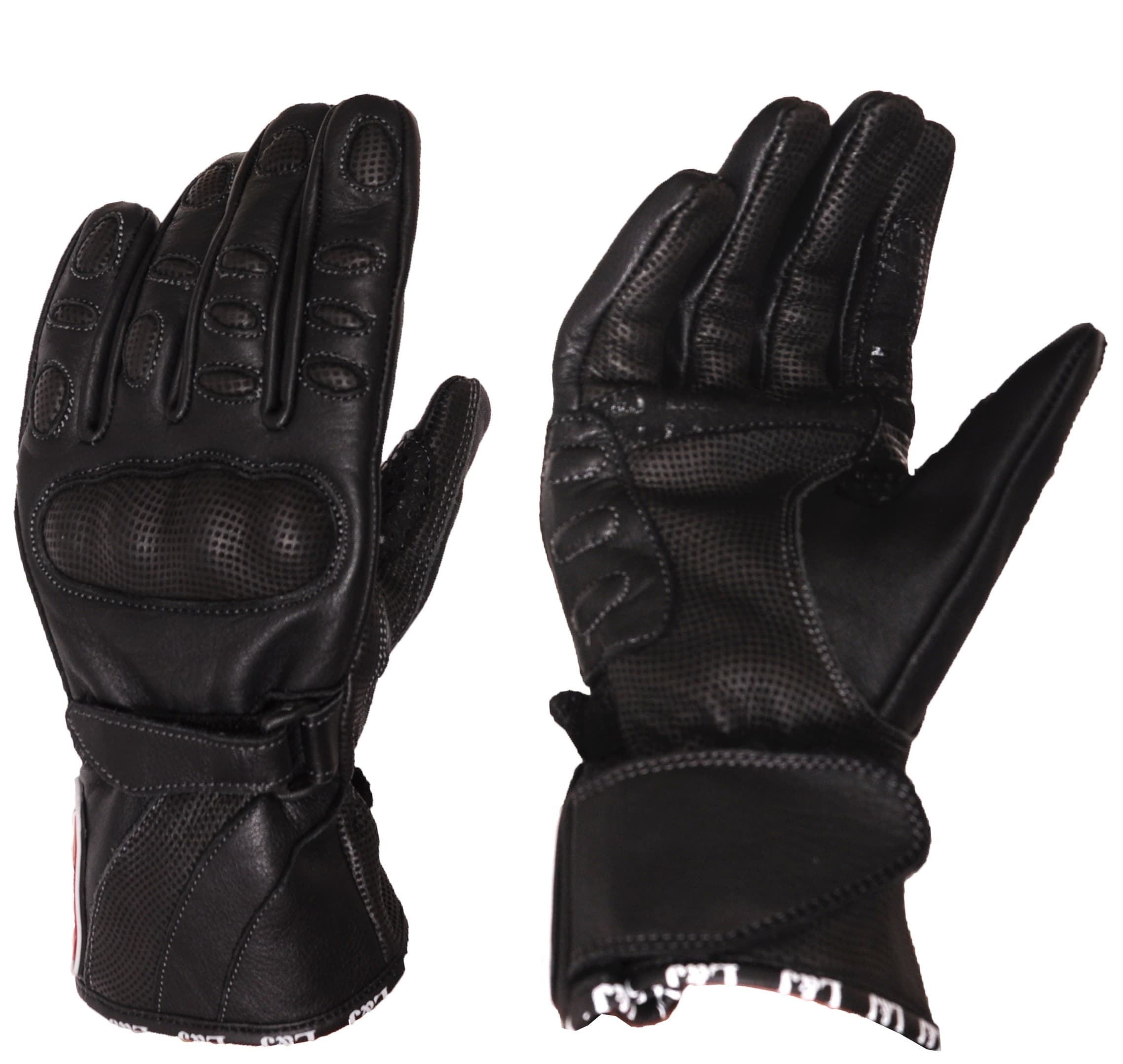 RĘKAWICE MOTOCYKLOWE SKÓRZANE DAMSKIE BLACK PANTER